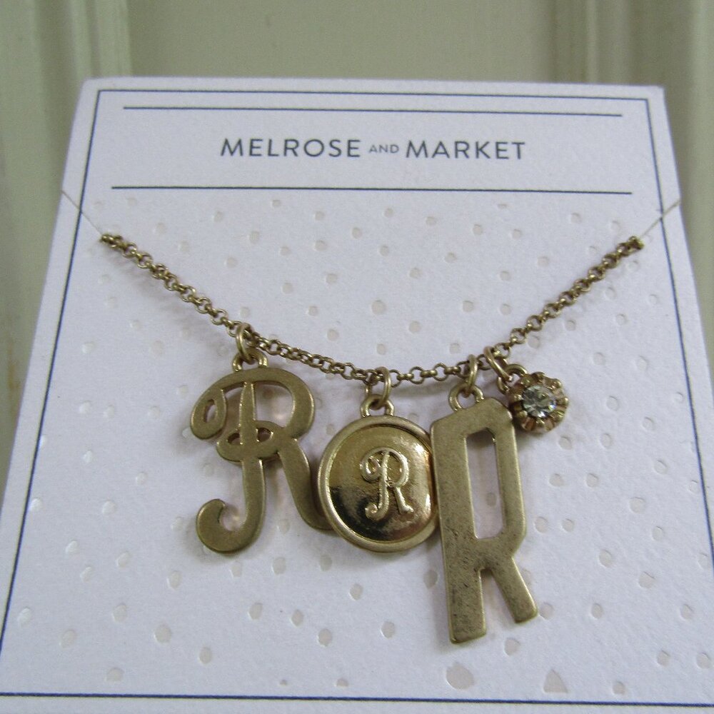 Nordstrom Melrose & Market R Charm Necklace